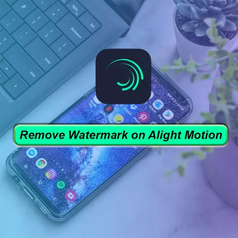 How to remove watermark in alight motion