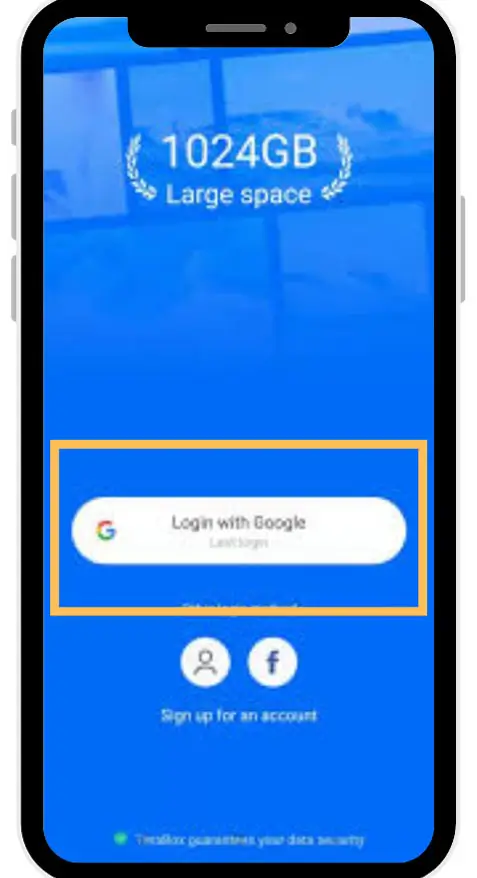 Login terabox on mobile 